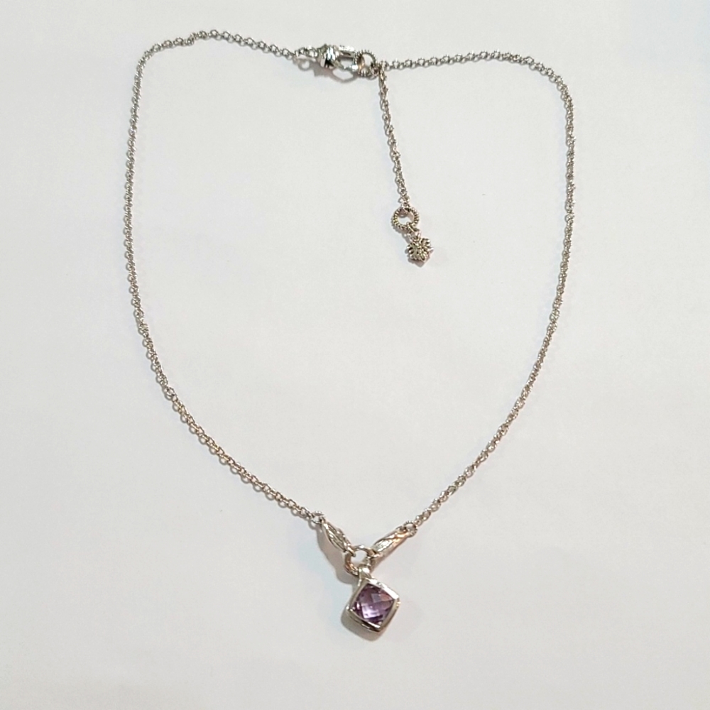 925 SS Amethyst Necklace